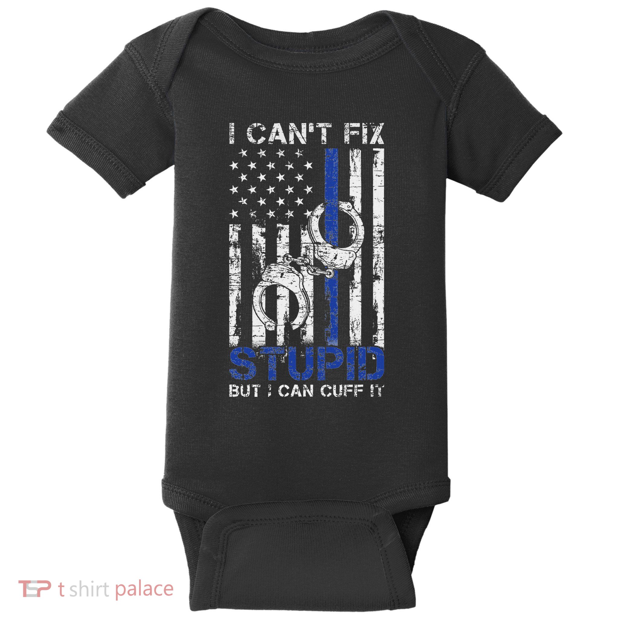 Funny Police Officer Gift Law Enforcement Police Baby Bodysuit