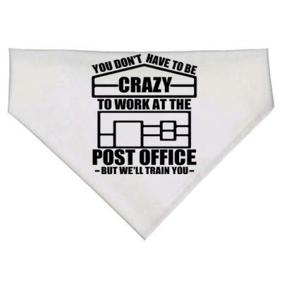 Funny Post Office Worker Crazy Postal Worker Mailman Cool Gift USA-Made Doggie Bandana