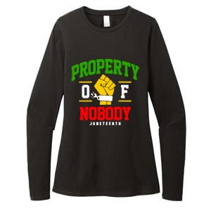 Funny Property Of Nobody Juneteenth 1865 Womens CVC Long Sleeve Shirt