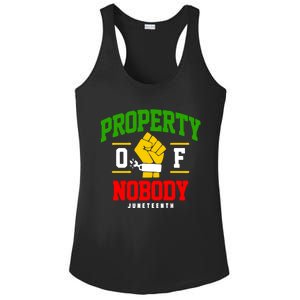 Funny Property Of Nobody Juneteenth 1865 Ladies PosiCharge Competitor Racerback Tank