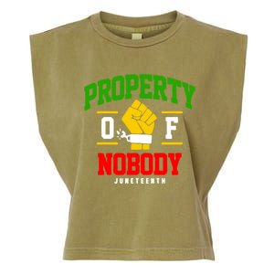 Funny Property Of Nobody Juneteenth 1865 Garment-Dyed Women's Muscle Tee