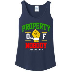 Funny Property Of Nobody Juneteenth 1865 Ladies Essential Tank