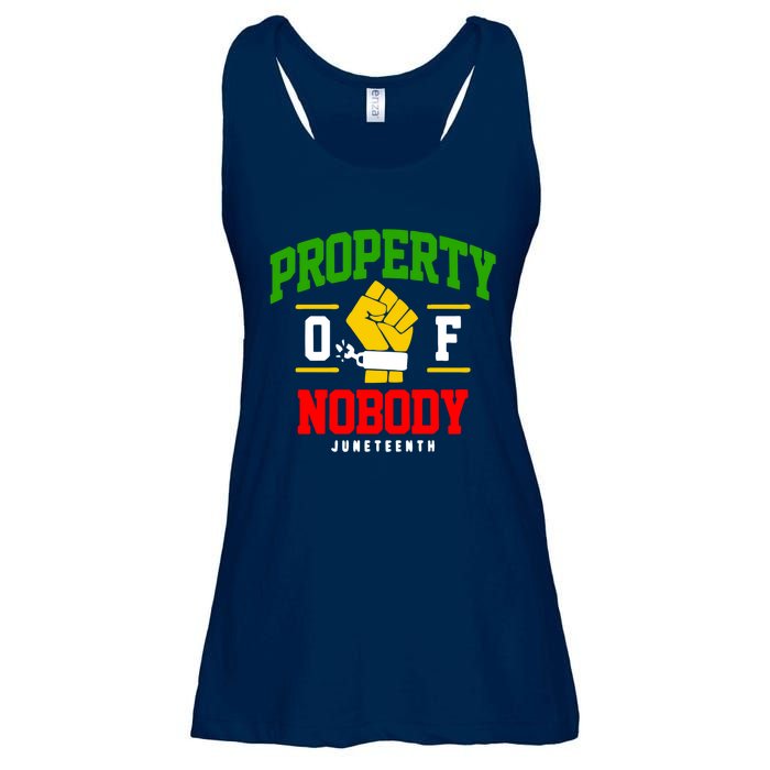 Funny Property Of Nobody Juneteenth 1865 Ladies Essential Flowy Tank