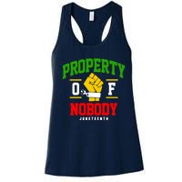 Funny Property Of Nobody Juneteenth 1865 Women's Racerback Tank