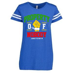 Funny Property Of Nobody Juneteenth 1865 Enza Ladies Jersey Football T-Shirt