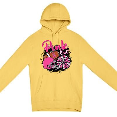 Football P.Ink Out Breast Cancer Awareness Game Day Gift Premium Pullover Hoodie