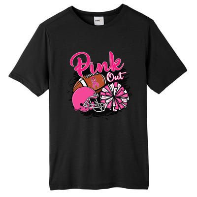 Football P.Ink Out Breast Cancer Awareness Game Day Gift Tall Fusion ChromaSoft Performance T-Shirt