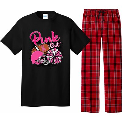 Football P.Ink Out Breast Cancer Awareness Game Day Gift Pajama Set