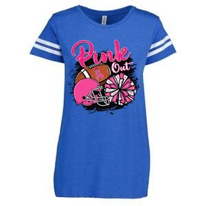 Football P.Ink Out Breast Cancer Awareness Game Day Gift Enza Ladies Jersey Football T-Shirt