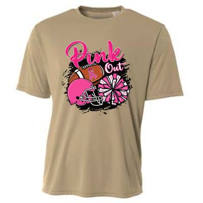 Football P.Ink Out Breast Cancer Awareness Game Day Gift Cooling Performance Crew T-Shirt