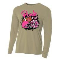 Football P.Ink Out Breast Cancer Awareness Game Day Gift Cooling Performance Long Sleeve Crew