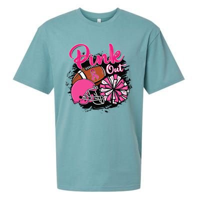 Football P.Ink Out Breast Cancer Awareness Game Day Gift Sueded Cloud Jersey T-Shirt