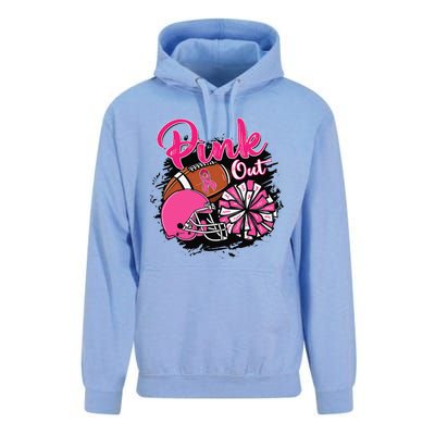 Football P.Ink Out Breast Cancer Awareness Game Day Gift Unisex Surf Hoodie