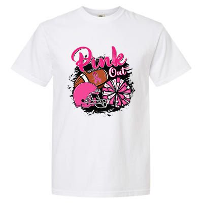 Football P.Ink Out Breast Cancer Awareness Game Day Gift Garment-Dyed Heavyweight T-Shirt