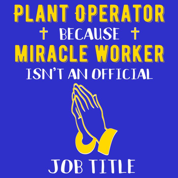 Funny Plant Operator Because Miracle Worker Isnt A Job Title Gift 16 in Basic Backpack