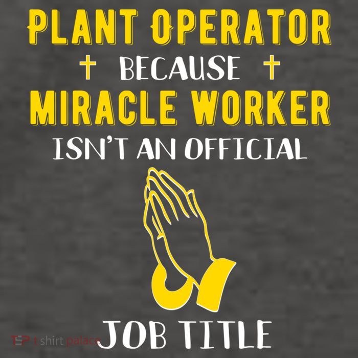 Funny Plant Operator Because Miracle Worker Isnt A Job Title Gift Vector Backpack