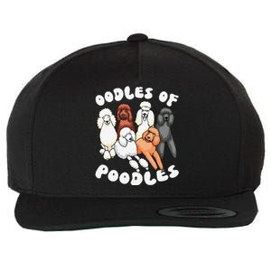 Funny Poodle Oodles Of Poodles Poodle Lover Wool Snapback Cap