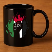 Free Palestine Palestine Flag 11oz C Handle Ceramic Mug