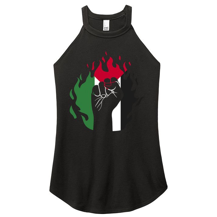 Free Palestine Palestine Flag Women's Perfect Tri Rocker Tank