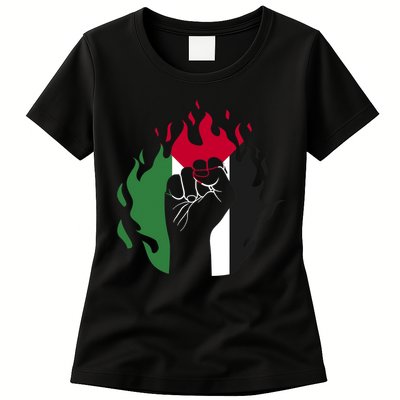 Free Palestine Palestine Flag Womens T-Shirt