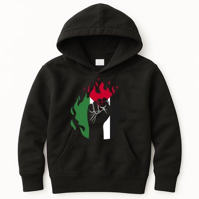 Free Palestine Palestine Flag Kids Hoodie