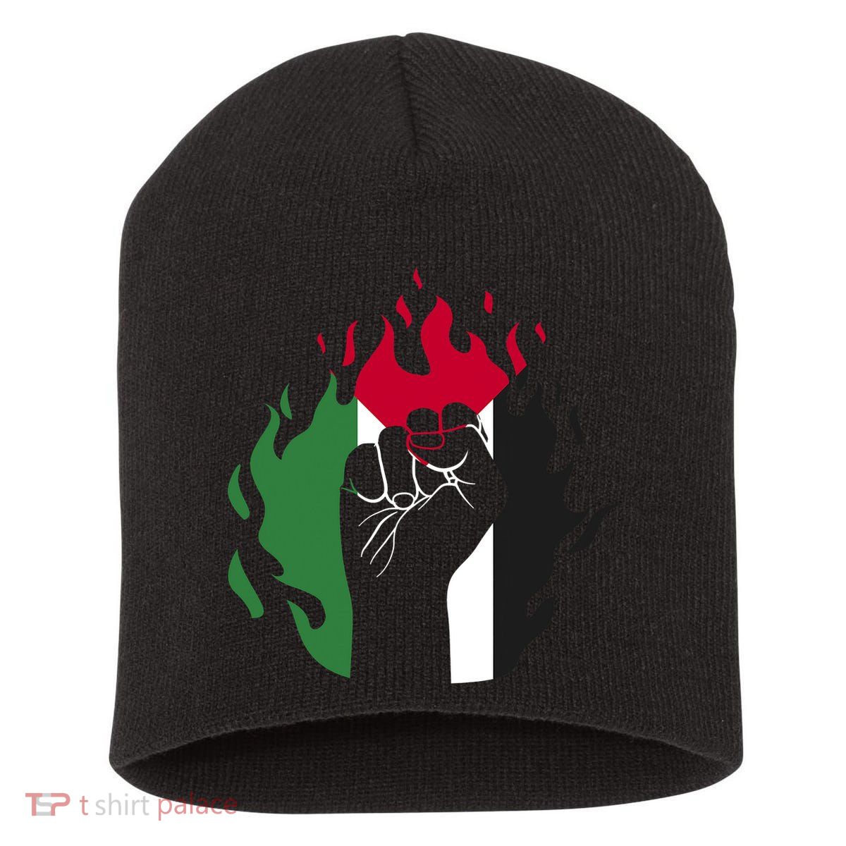 Free Palestine Palestine Flag Short Acrylic Beanie
