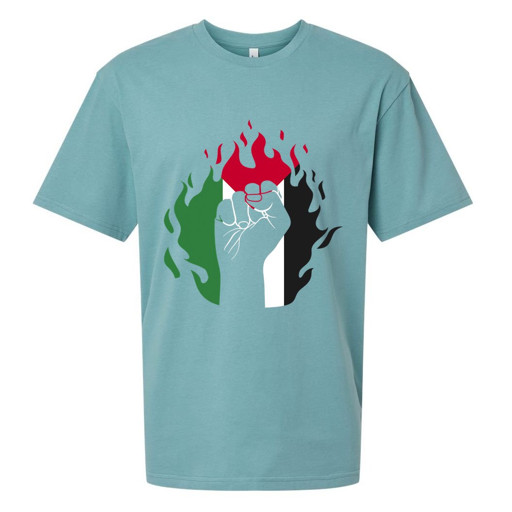 Free Palestine Palestine Flag Sueded Cloud Jersey T-Shirt