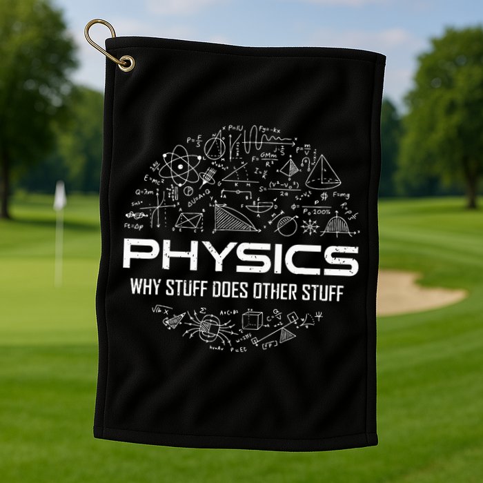 Funny Physics Physics Science Physicist Physics Humor Golf Towel