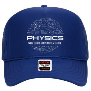 Funny Physics Physics Science Physicist Physics Humor High Crown Mesh Back Trucker Hat