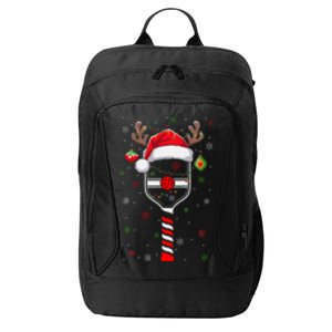 Funny Pickleball Player Christmas Holiday Reindeer Xmas City Backpack