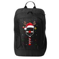 Funny Pickleball Player Christmas Holiday Reindeer Xmas City Backpack