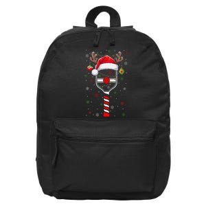 Funny Pickleball Player Christmas Holiday Reindeer Xmas 16 in Basic Backpack