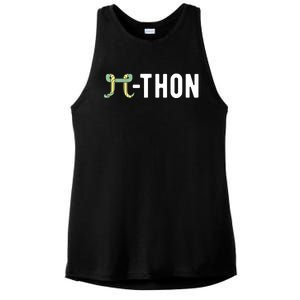 Funny Python Pi Math Teacher Snake Python Pithon Pi Symbol Gift Ladies PosiCharge Tri-Blend Wicking Tank