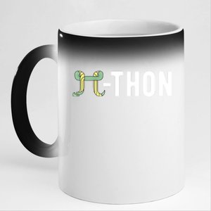 Funny Python Pi Math Teacher Snake Python Pithon Pi Symbol Gift 11oz Black Color Changing Mug