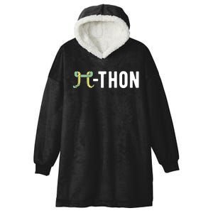 Funny Python Pi Math Teacher Snake Python Pithon Pi Symbol Gift Hooded Wearable Blanket