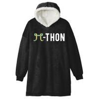 Funny Python Pi Math Teacher Snake Python Pithon Pi Symbol Gift Hooded Wearable Blanket