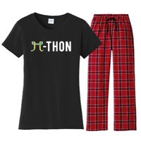 Funny Python Pi Math Teacher Snake Python Pithon Pi Symbol Gift Women's Flannel Pajama Set