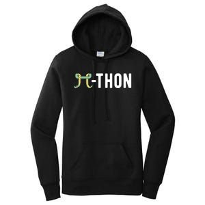 Funny Python Pi Math Teacher Snake Python Pithon Pi Symbol Gift Women's Pullover Hoodie