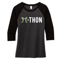 Funny Python Pi Math Teacher Snake Python Pithon Pi Symbol Gift Women's Tri-Blend 3/4-Sleeve Raglan Shirt