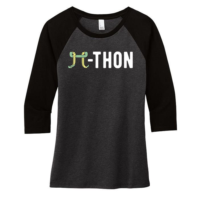 Funny Python Pi Math Teacher Snake Python Pithon Pi Symbol Gift Women's Tri-Blend 3/4-Sleeve Raglan Shirt