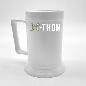 Funny Python Pi Math Teacher Snake Python Pithon Pi Symbol Gift Beer Stein