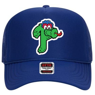 Funny Phanatic P Baseball Championship High Crown Mesh Back Trucker Hat