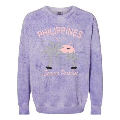 Filipino Philippines Pinoy Gift Colorblast Crewneck Sweatshirt