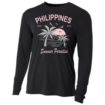 Filipino Philippines Pinoy Gift Cooling Performance Long Sleeve Crew