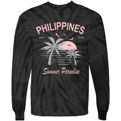 Filipino Philippines Pinoy Gift Tie-Dye Long Sleeve Shirt