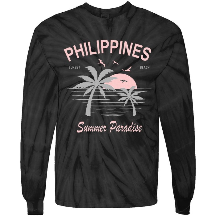 Filipino Philippines Pinoy Gift Tie-Dye Long Sleeve Shirt