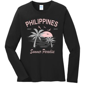 Filipino Philippines Pinoy Gift Ladies Long Sleeve Shirt