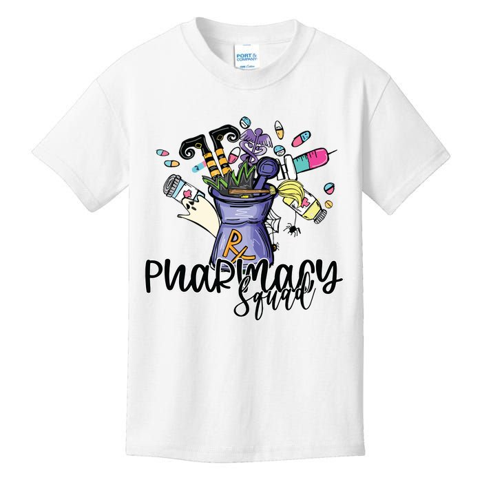 Funny Pharmacy Pharmacist Squad Witch Halloween Costume Kids T-Shirt