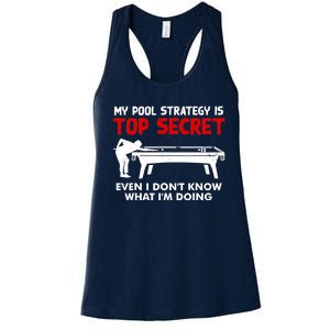 Funny Pool Player Billiards Gift Women's Racerback Tank