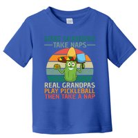 Funny Pickleball Paddle Retiret Graphic Dad Fathers Day Gift Toddler T-Shirt